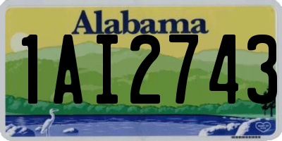 AL license plate 1AI2743