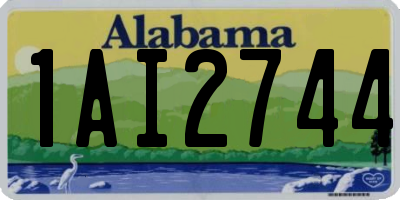 AL license plate 1AI2744