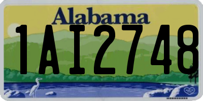 AL license plate 1AI2748