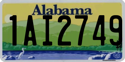 AL license plate 1AI2749