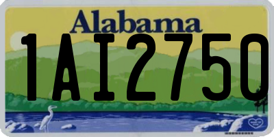 AL license plate 1AI2750