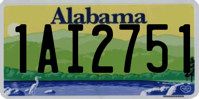 AL license plate 1AI2751