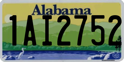 AL license plate 1AI2752