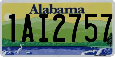 AL license plate 1AI2757