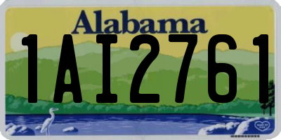 AL license plate 1AI2761