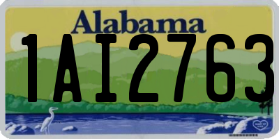 AL license plate 1AI2763