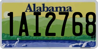 AL license plate 1AI2768