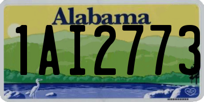 AL license plate 1AI2773