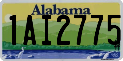 AL license plate 1AI2775