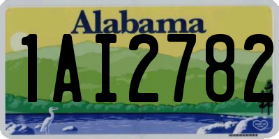AL license plate 1AI2782