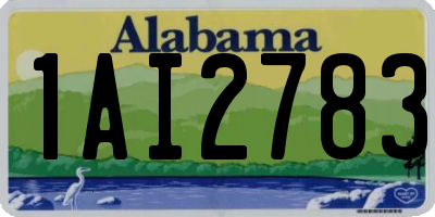 AL license plate 1AI2783