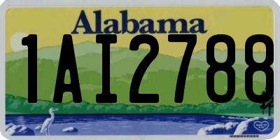 AL license plate 1AI2788