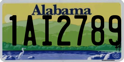 AL license plate 1AI2789