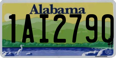 AL license plate 1AI2790