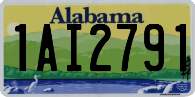AL license plate 1AI2791