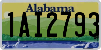 AL license plate 1AI2793