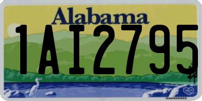 AL license plate 1AI2795