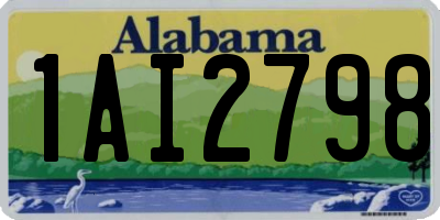 AL license plate 1AI2798