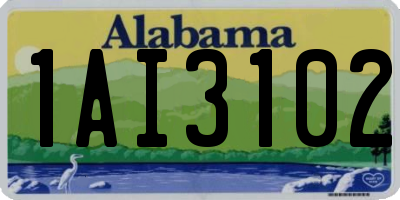 AL license plate 1AI3102