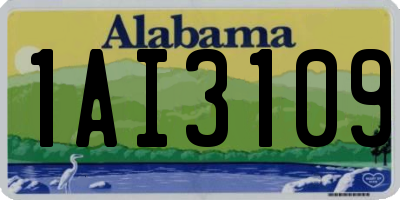 AL license plate 1AI3109