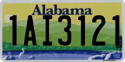 AL license plate 1AI3121