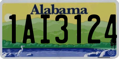 AL license plate 1AI3124