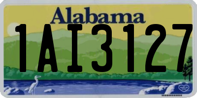 AL license plate 1AI3127