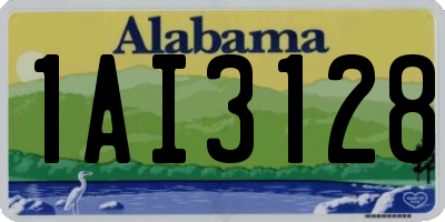 AL license plate 1AI3128
