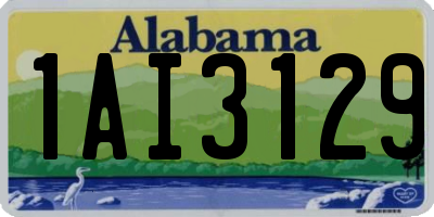 AL license plate 1AI3129