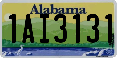 AL license plate 1AI3131