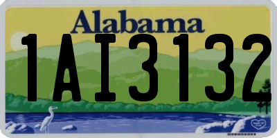 AL license plate 1AI3132