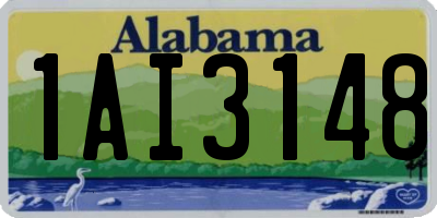 AL license plate 1AI3148