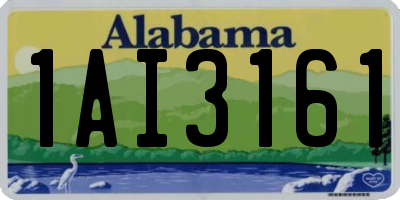 AL license plate 1AI3161