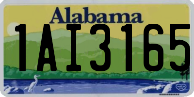 AL license plate 1AI3165