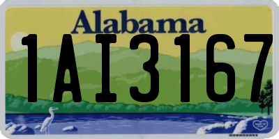 AL license plate 1AI3167