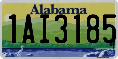 AL license plate 1AI3185