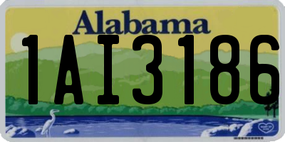 AL license plate 1AI3186