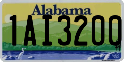 AL license plate 1AI3200
