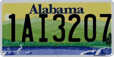 AL license plate 1AI3207