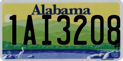 AL license plate 1AI3208