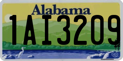 AL license plate 1AI3209