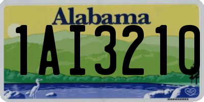AL license plate 1AI3210