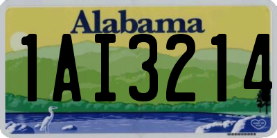 AL license plate 1AI3214