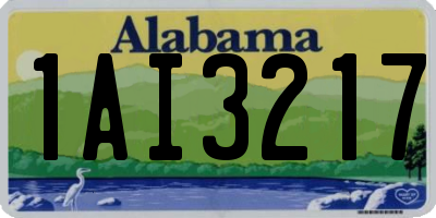 AL license plate 1AI3217