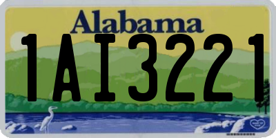 AL license plate 1AI3221