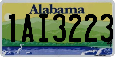 AL license plate 1AI3223