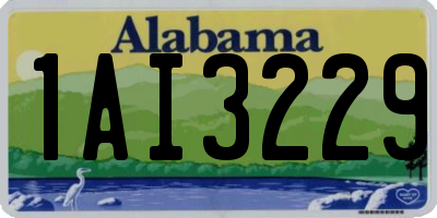 AL license plate 1AI3229
