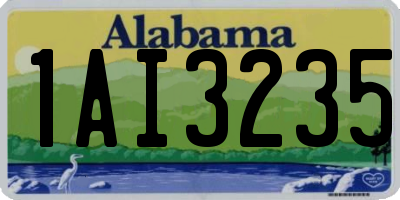 AL license plate 1AI3235