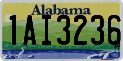 AL license plate 1AI3236