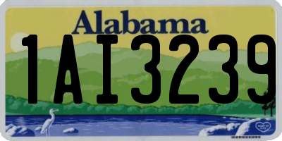 AL license plate 1AI3239